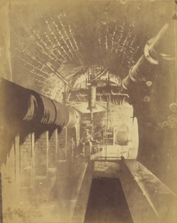 Egout sous la rue de Chateaudun; Nadar, Gaspard Félix Tournachon, French, 1820 - 1910, 1861; Albumen silver print