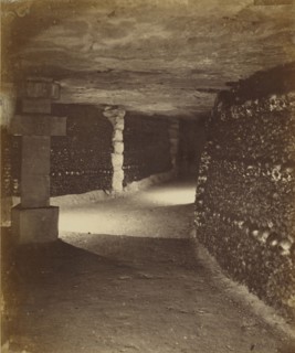 View in Catacombs; Nadar, Gaspard Félix Tournachon, French, 1820 - 1910, 1861; Albumen silver print