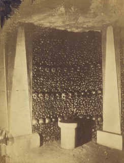 View in the Catacombs; Nadar, Gaspard Félix Tournachon, French, 1820 - 1910, 1861; Albumen silver print