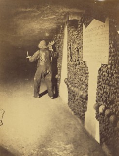 Bones from the old cemetery of Tour Saint Jacques deposited in 1859; Nadar, Gaspard Félix Tournachon, French, 1820 - 1910, 1861