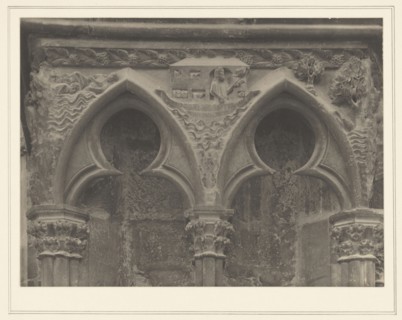 Bourges Cathedral France - Sculpture on West Front - Noah and the Ark; Frederick H. Evans, British, 1853 - 1943, 1899; Platinum