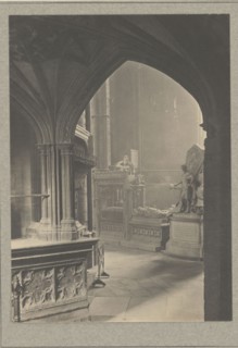 Westminster Abbey, East Ambulatory from Approach to Henry VII Chapel; Frederick H. Evans, British, 1853 - 1943, 1911; Platinum