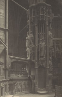 Westminster Abbey, Confessor's Chapel, Staircase on North Side; Frederick H. Evans, British, 1853 - 1943, 1911; Platinum print