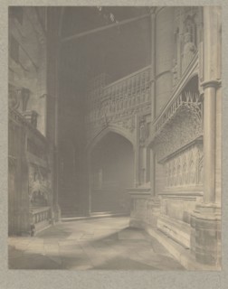Westminster Abbey, North Ambulatory; Frederick H. Evans, British, 1853 - 1943, 1911; Platinum print; 24.1 x 19.3 cm