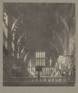 Chapel of Henry VII: Roof of Fan Tracery Vaulting; Frederick H. Evans, British, 1853 - 1943, 1911; Platinum print; 21.7 x 18.7