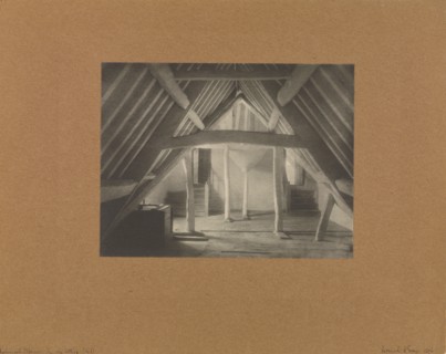 Kelmscott Manor: In the Attics, No. 1, Frederick H. Evans, British, 1853 - 1943, 1896; Platinum print; 15.6 × 20.2 cm, 6 1,8