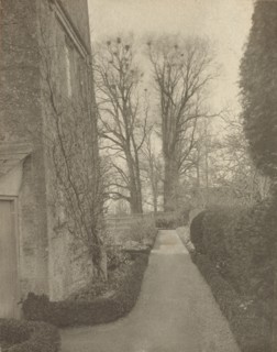 Kelmscott Manor: In the Garden; Frederick H. Evans, British, 1853 - 1943, 1896; Platinum print; 18.3 x 14.3 cm