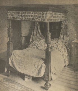Kelmscott Manor: William Morris' Bedroom; Frederick H. Evans, British, 1853 - 1943, 1896; Platinum print; 17.3 x 14.9 cm