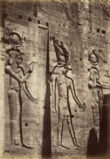 Island of Philae, Temple Pylon; Antonio Beato, English, born Italy, about 1835 - 1906, 1880 - 1889; Albumen silver print
