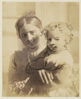 Sara et Laure; Achille Devéria, French, 1800 - 1857, or Théodule Devéria, French, 1831 - 1871, about 1850 - 1855; Salted paper