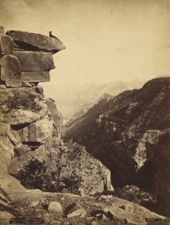 Mukuntuweap Valley, Zion Canyon, Utah; James H. Fennemore, American, 1849 - 1941, Utah, United States; April 1872; Albumen