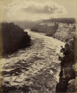 River; George Barker, American, 1844 - 1894, North America; around 1880; Albumen silver print