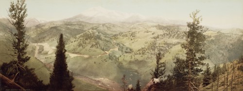 Marshall Pass, Colorado; William Henry Jackson, American, 1843 - 1942, Colorado, United States; 1899; Photochrom print