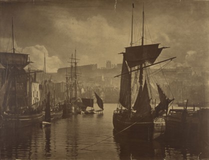 The Dock End, Whitby; Frank Meadow Sutcliffe, British, 1853 - 1941, Whitby, England; 1880; Gelatin silver print; 57.7 × 75.5 cm