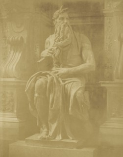 Moses by Michelangelo; Robert Macpherson, Scottish, 1811 - 1872, 1850s; Albumen silver print