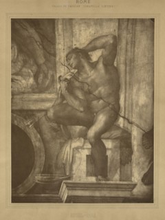 Rome - Palais du Vatican, Chapelle Sixtine, Michel-Ange; Adolphe Braun, French, 1811 - 1877, France; about 1869; Carbon print
