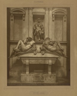 Michelangelo's Medici Tomb, Florence; Adolphe Braun, French, 1811 - 1877, Florence, Italy; about 1867; Carbon print; 46.6 x 37.