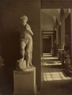 Rebellious Slave by Michelangelo, Musée du Louvre; Adolphe Braun, French, 1811 - 1877, Paris, France; about 1855 - 1876; Carbon