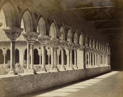 Moissac Cloister; Bisson Frères, French, active 1840 - 1864, France; 1857; Albumen silver print