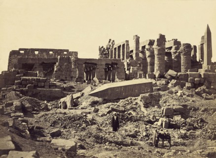 Temple of El-Karnak, From the South East; Francis Frith, English, 1822 - 1898, Egypt; 1857; Albumen silver print