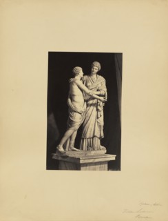 classical sculpture of woman and son; James Anderson, British, 1813 - 1877, Rome, Italy; about 1845 - 1855; Albumen silver