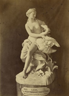 Leda and the Swan, by Thierry; Tommaso Cuccioni, Italian, 1790 - 1864, Paris, France; about 1852 - 1864; Albumen silver print