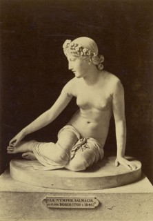 The Nymph Salmacis, by Bosio; Tommaso Cuccioni, Italian, 1790 - 1864, Paris, France; about 1852 - 1864; Albumen silver print