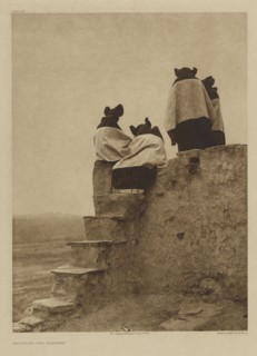 Watching the Dancers; Edward S. Curtis, American, 1868 - 1952, 1906; Gravure; 38.9 x 28.7 cm 15 5,16 x 11 1,4 in