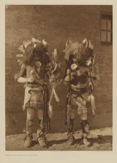 Tesuque Buffalo Dancers; Edward S. Curtis, American, 1868 - 1952, 1925; Gravure; 40.2 x 29.5 cm 15 13,16 x 11 5,8 in