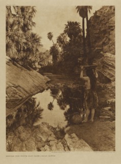 Before the White Man Came - Palm Canon; Edward S. Curtis, American, 1868 - 1952, 1924; Gravure; 39.2 x 29.5 cm