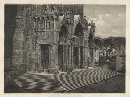 Cathédrale de Chartres. Portique du Midi; Charles Nègre, French, 1820 - 1880, negative 1855; print April 1982; Heliogravure
