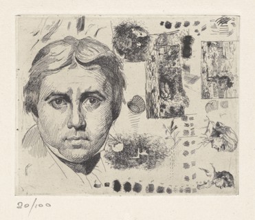 Portrait of Jean Auguste Dominique Ingres; Charles Nègre, French, 1820 - 1880, plate about 1844; print April 1982; Engraving
