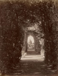St. Peter's Through the Keyhole; James Anderson, British, 1813 - 1877, about 1845 - 1877; Albumen silver print