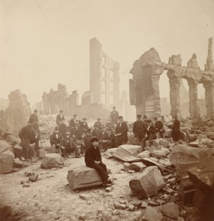 Corner of Perkins and Pearl Streets, Looking to Broad Street; James Wallace Black, American, 1825 - 1896, 1872; Albumen silver