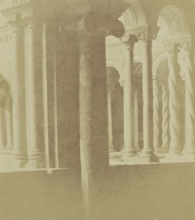 Columns; Italian; about 1850 - 1860; Salted paper print; 21 x 17.4 cm 8 1,4 x 6 7,8 in