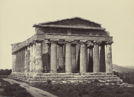 Temple de la Concorde, Agrigente, Paul-Marcellin Berthier, French, 1822 - 1912, about 1862; Albumen silver print