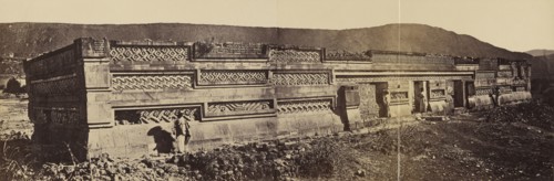 Grand Palacio, Mitla; Désiré Charnay, French, 1828 - 1915, about 1860; Albumen silver print