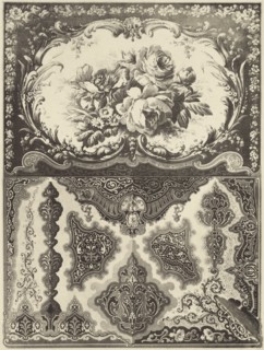Decorative Pattern; E. Guichard, French, active 19th century, mid - late 19th century; Lithograph; 33 x 24.8 cm 13 x 9 3,4 in