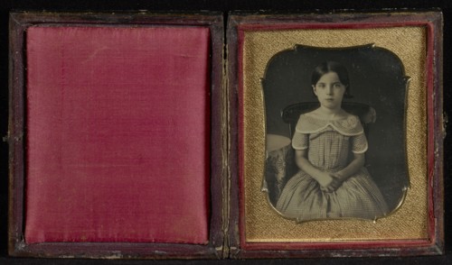 Portrait of a Seated Girl; American; about 1845; Daguerreotype