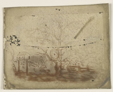 Etching of a Country Scene; Sir John Frederick William Herschel, British, 1792 - 1871, March 1839; Cliché verre; 7.7 x 10.5 cm