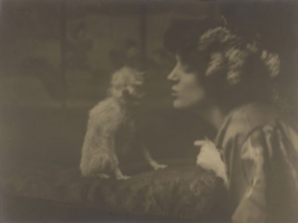 Mrs Patrick Campbell; Arnold Genthe, American, born Germany, 1869 - 1942, 1902; Gelatin silver print; 25.5 x 33.9 cm