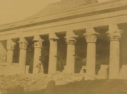 Phil?; galerie reliant les premiers Pylônes aux seconds; Maxime Du Camp, French, 1822 - 1894, Phil?, Egypt; negative April 13