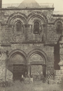 Jérusalem. Saint Sépulcre. Façade; Auguste Salzmann, French, 1824 - 1872, Louis Désiré Blanquart-Evrard French, 1802 - 1872