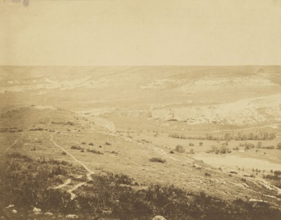 Valley of Inkermann II; Roger Fenton, English, 1819 - 1869, 1855; published February 29, 1856; Salted paper print; 20.5 × 26 cm