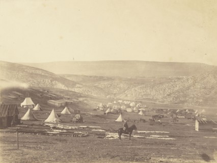 Calvary Camp, Balaklava looking towards the Plateau of Sebastopol; Roger Fenton, English, 1819 - 1869, 1855; published April 5