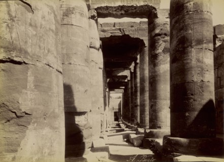 Abydos, Exterior of the Temple , Abydos, Exterieur du Temple; Antonio Beato, English, born Italy, about 1835 - 1906, 1880