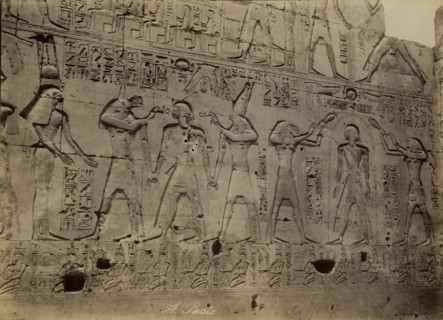 Abydos, Purification of the King , Abydos, Purification de Roi; Antonio Beato, English, born Italy, about 1835 - 1906, 1880