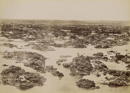 View of the First Cataract , Vue de la Premiere Cataracte; Antonio Beato, English, born Italy, about 1835 - 1906, 1880 - 1889