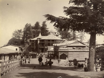 Departure of English Mail from Post Office, Simla; Lala Deen Dayal, Indian, 1844 - 1905, 1885 - 1887; Albumen silver print