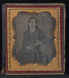 Portrait of Emina Chamberlain; Luther Holman Hale, American, 1821 - 1885, about 1851; Daguerreotype